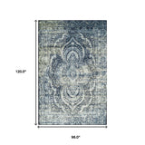 8' X 10' Taupe Abstract Power Loom Distressed Stain Resistant Area Rug - Homeroots - Flyclothing LLC
