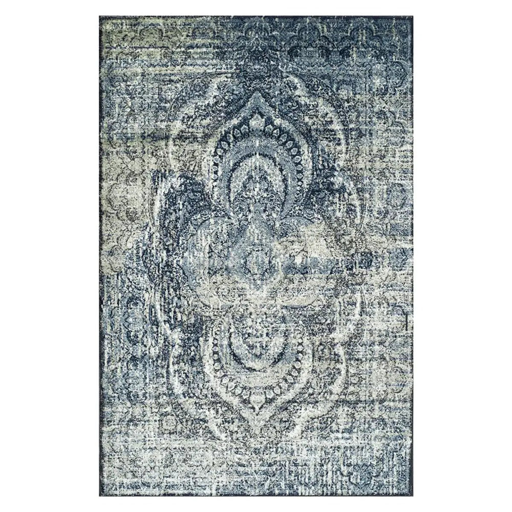 9' X 12' Taupe Abstract Power Loom Distressed Stain Resistant Area Rug - Homeroots