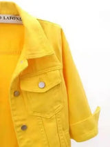 Full Size Cropped Denim Jacket Plus Size - Trendsi - Flyclothing LLC