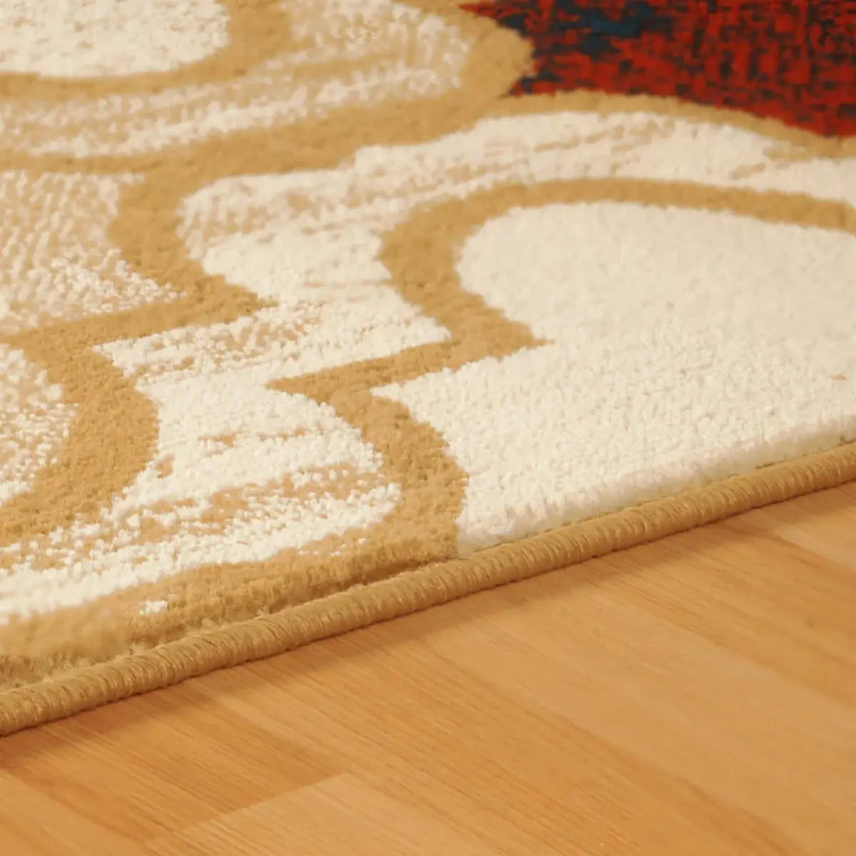 8' X 10' Beige Quatrefoil Power Loom Distressed Stain Resistant Area Rug - Homeroots - Flyclothing LLC