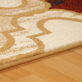 8' X 10' Beige Quatrefoil Power Loom Distressed Stain Resistant Area Rug - Homeroots - Flyclothing LLC