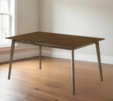 59" Brown Solid Wood Dining Table - Homeroots