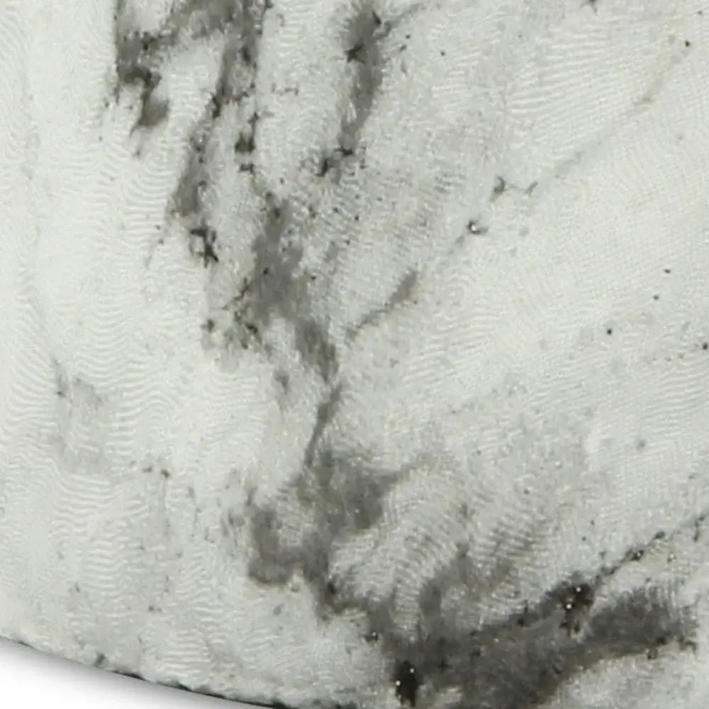 6" White and Gray Marbleized Ceramic Indoor Outdoor Round Pot Planter - Homeroots - Flyclothing LLC