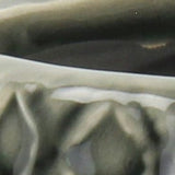 7" Gray Geometric Ceramic Indoor Outdoor Round Pot Planter - Homeroots - Flyclothing LLC