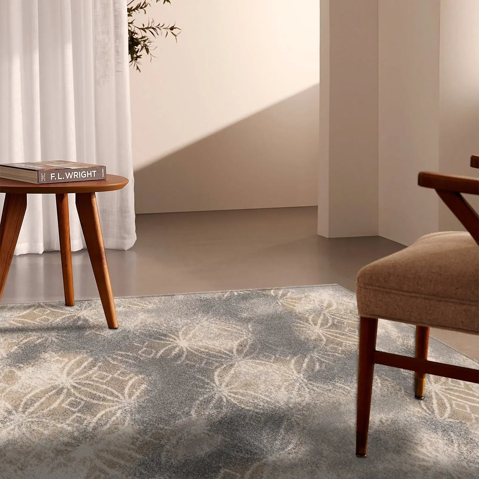 4' X 6' Light Grey Abstract Power Loom Stain Resistant Area Rug - Homeroots - Flyclothing LLC