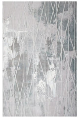 8' X 11' Blue Abstract Stain Resistant Area Rug - Homeroots - Flyclothing LLC