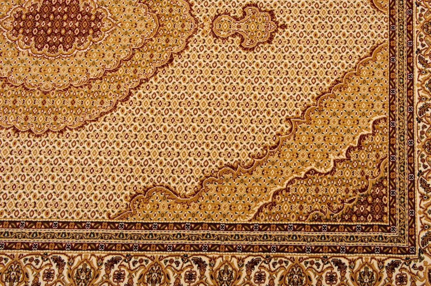 10' Runner Beige and Ivory Oriental Power Loom Runner Rug - Homeroots - Flyclothing LLC