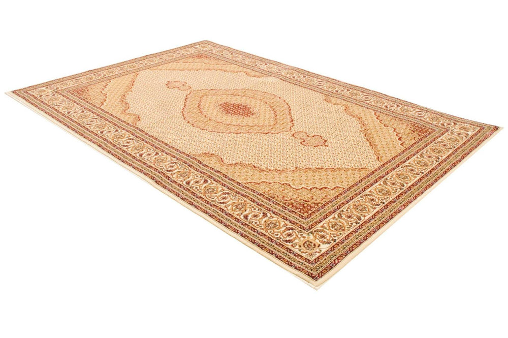 10' Runner Beige and Ivory Oriental Power Loom Runner Rug - Homeroots - Flyclothing LLC