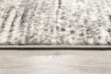 3' X 15' Grey Abstract Power Loom Stain Resistant Area Rug - Homeroots - Flyclothing LLC