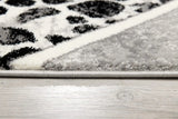 7' X 9' Grey Geometric Power Loom Stain Resistant Area Rug - Homeroots - Flyclothing LLC