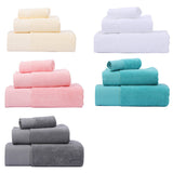 Cotton Towel Bath Towel Three Piece Water Absorbing Gift Towel Bath Towel Set - My Store - Flyclothing LLC