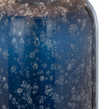 Set of Two 30" Blue Crystal Table Lamp With White Drum Shade - Homeroots