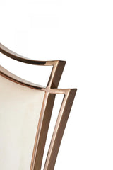 Set of Two Tufted Beige And Rose Gold Upholstered Velvet Dining Side Chairs - Homeroots - Flyclothing LLC
