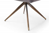 Dark Gray And Brass Upholstered Fabric Dining Arm Chair - Homeroots - Flyclothing LLC