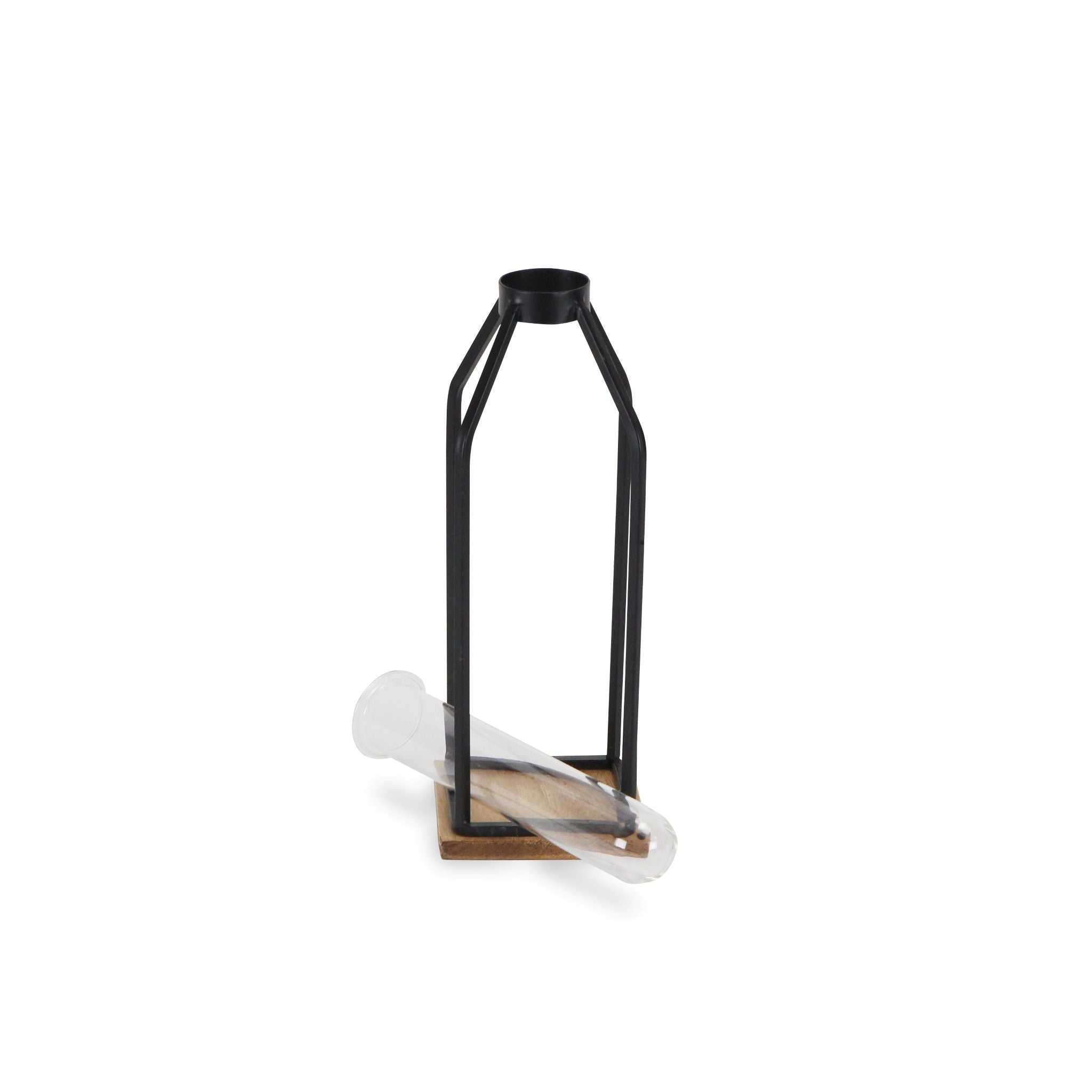 11" Black Glass Sculpture - Homeroots - Flyclothing LLC
