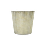 11" Gray Recycled Plastic Indoor Outdoor Round Pot Planter - Homeroots