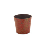 9" Red Recycled Plastic Indoor Outdoor Round Pot Planter