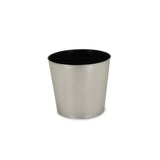 9" Silver Recycled Plastic Indoor Outdoor Round Nursery Pot