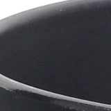 7" Black Recycled Plastic Indoor Outdoor Round Pot Planter - Homeroots - Flyclothing LLC