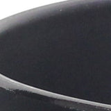 7" Black Recycled Plastic Indoor Outdoor Round Pot Planter - Homeroots
