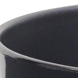 7" Black Recycled Plastic Indoor Outdoor Round Pot Planter - Homeroots - Flyclothing LLC