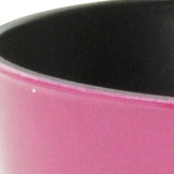 7" Hot Pink Recycled Plastic Indoor Outdoor Round Pot Planter - Homeroots