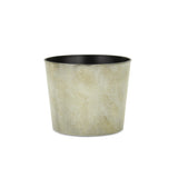7" Gray Recycled Plastic Indoor Outdoor Round Nursery Pot