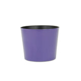 7" Navy Blue Recycled Plastic Indoor Outdoor Round Pot Planter - Homeroots - Flyclothing LLC