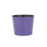 7" Navy Blue Recycled Plastic Indoor Outdoor Round Pot Planter