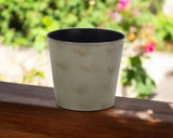 7" Gray Recycled Plastic Indoor Outdoor Round Pot Planter - Homeroots - Flyclothing LLC