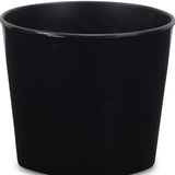 6" Black Recycled Plastic Indoor Outdoor Round Pot Planter - Homeroots - Flyclothing LLC