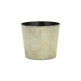 6" Gray Recycled Plastic Indoor Outdoor Round Pot Planter - Homeroots - Flyclothing LLC