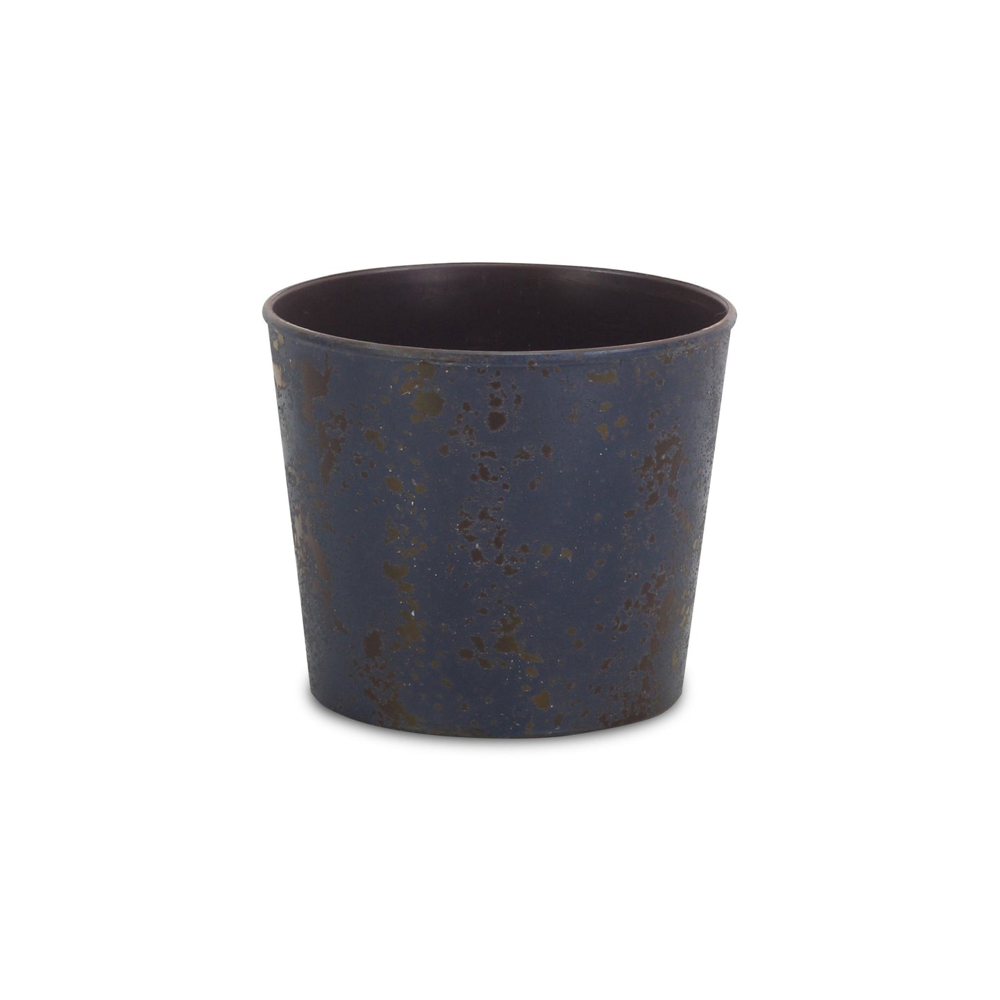 6" Blue Recycled Plastic Indoor Outdoor Round Pot Planter - Homeroots - Flyclothing LLC