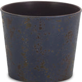 6" Blue Recycled Plastic Indoor Outdoor Round Pot Planter - Homeroots - Flyclothing LLC