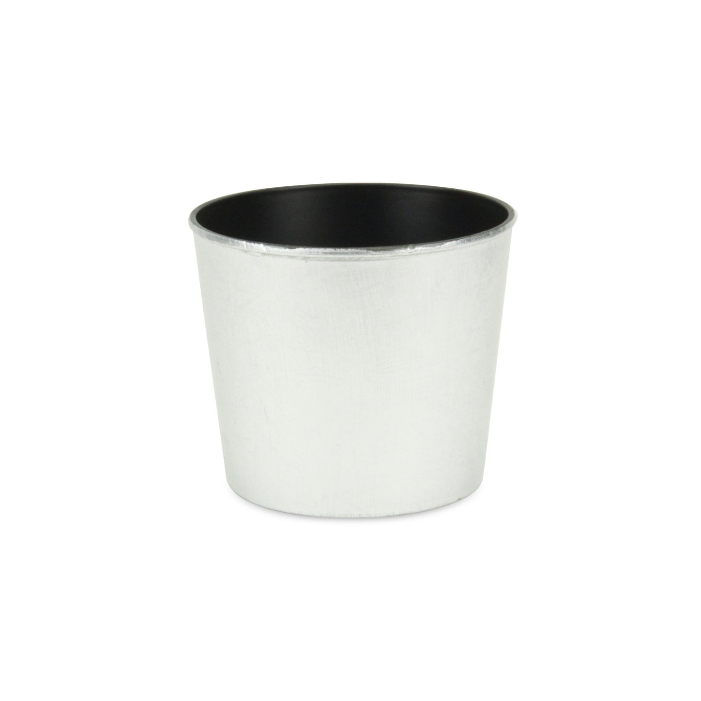 6" Silver Recycled Plastic Indoor Outdoor Round Pot Planter - Homeroots - Flyclothing LLC