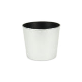 6" Silver Recycled Plastic Indoor Outdoor Round Pot Planter - Homeroots