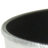 6" Silver Recycled Plastic Indoor Outdoor Round Pot Planter - Homeroots