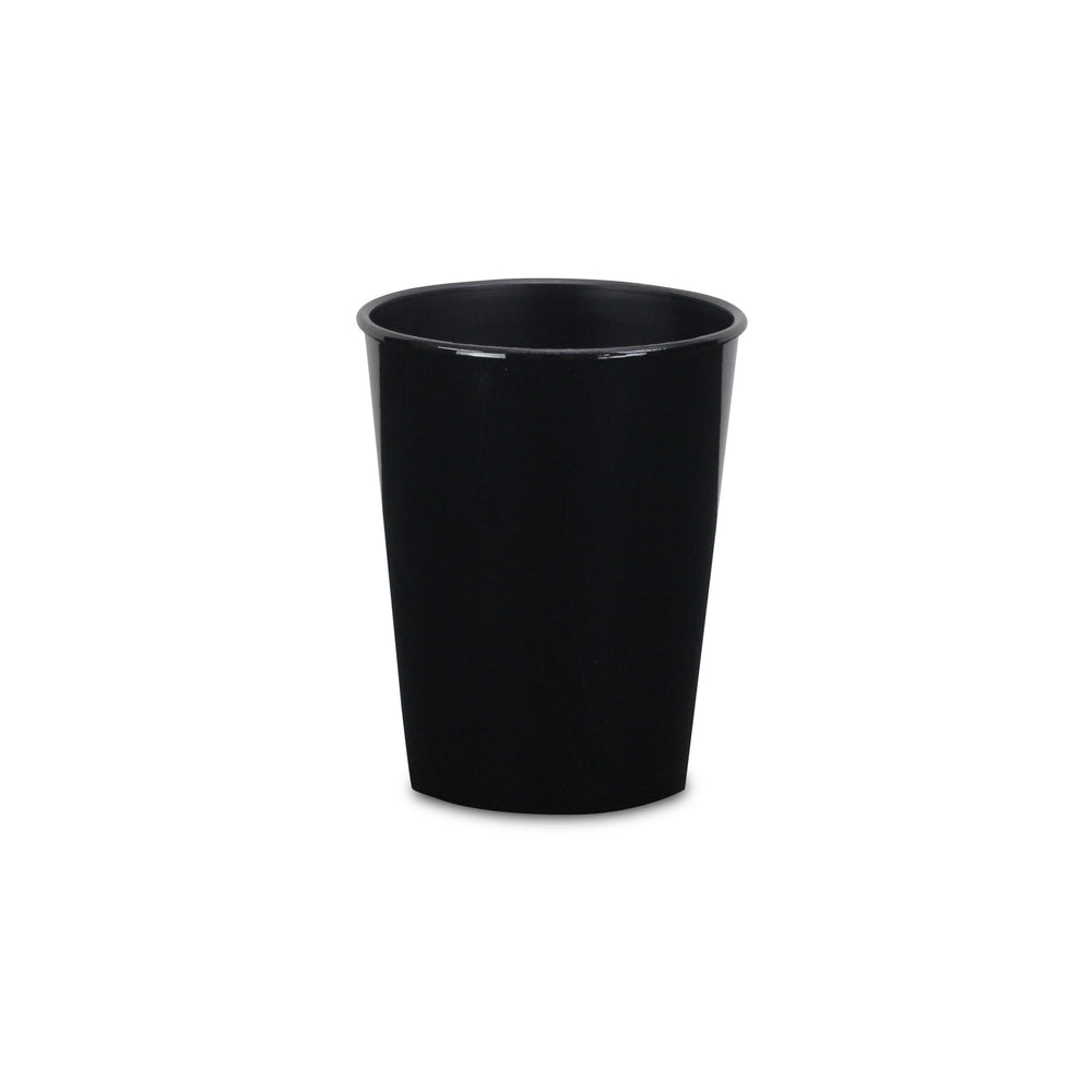 5" Black Recycled Plastic Indoor Outdoor Round Pot Planter - Homeroots - Flyclothing LLC
