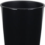 5" Black Recycled Plastic Indoor Outdoor Round Pot Planter - Homeroots - Flyclothing LLC