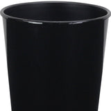 5" Black Recycled Plastic Indoor Outdoor Round Pot Planter