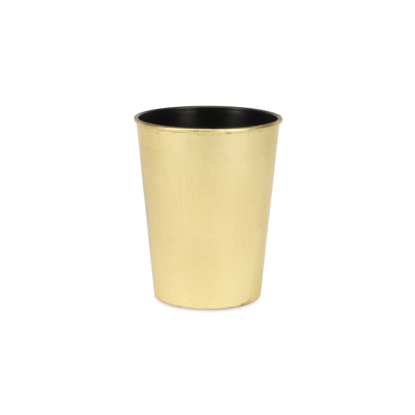 5" Gold Recycled Plastic Indoor Outdoor Round Pot Planter - Homeroots - Flyclothing LLC