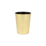 5" Gold Recycled Plastic Indoor Outdoor Round Pot Planter - Homeroots - Flyclothing LLC