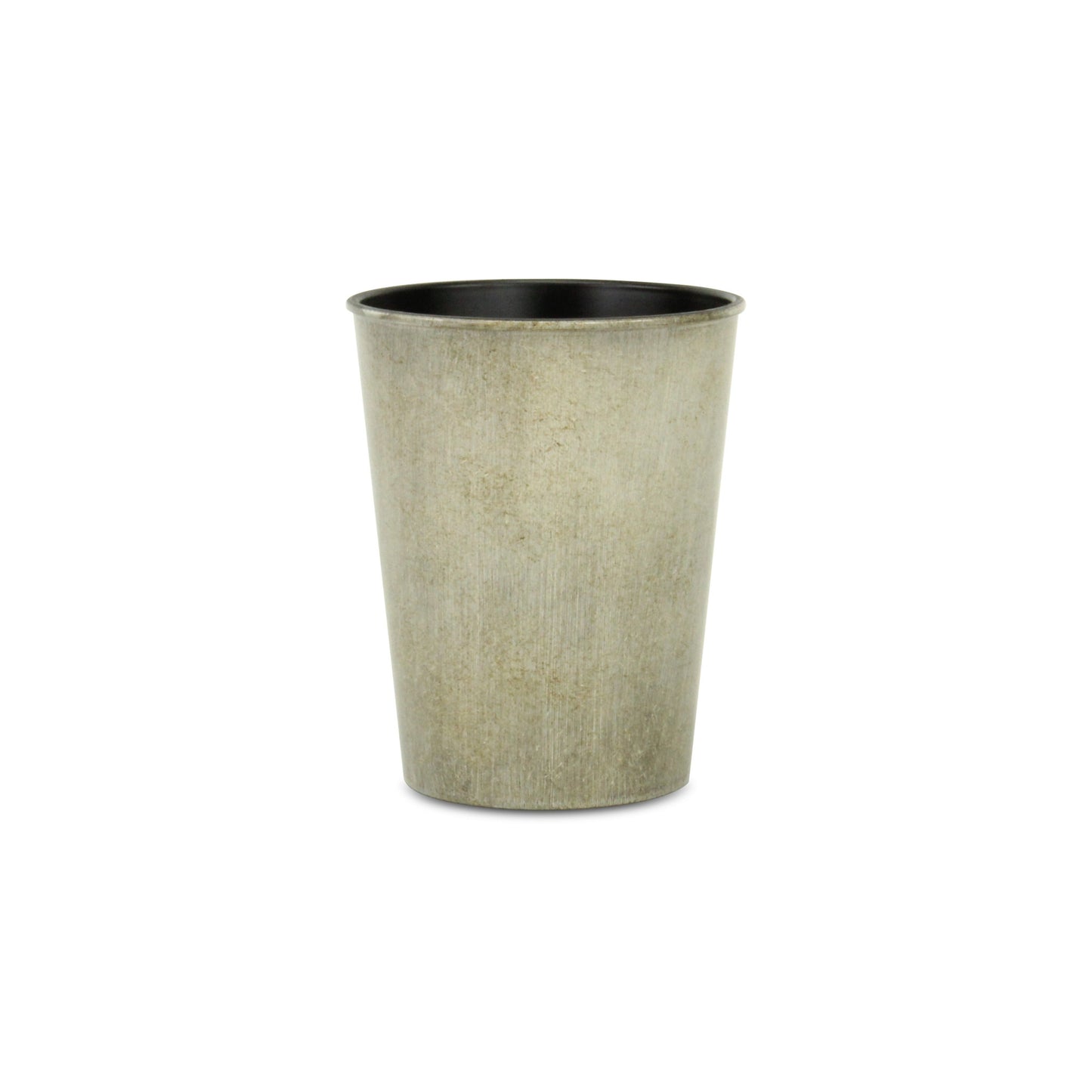 5" Gray Recycled Plastic Indoor Outdoor Round Pot Planter - Homeroots - Flyclothing LLC
