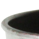 5" Silver Recycled Plastic Indoor Outdoor Round Pot Planter - Homeroots