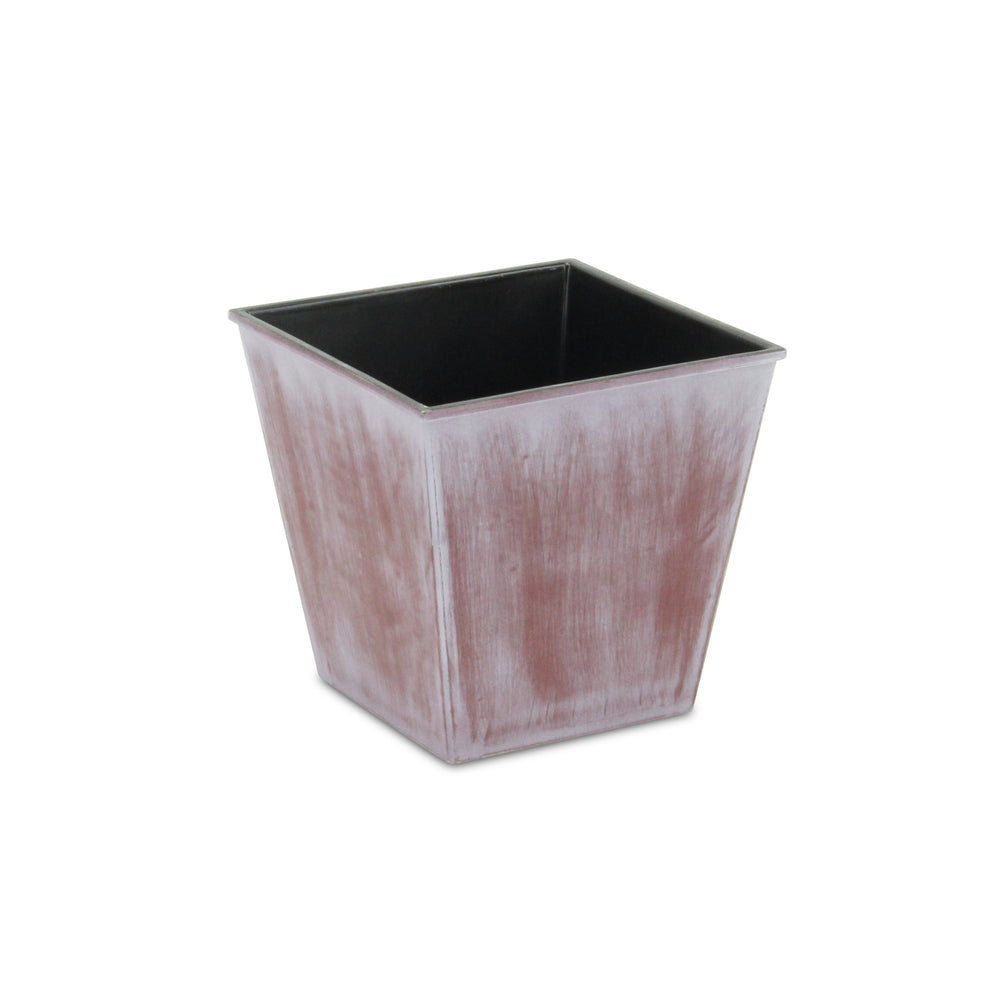 5" Brown and Ivory Abstract Recycled Plastic Indoor Outdoor Rectangular Pot Planter - Homeroots - Flyclothing LLC