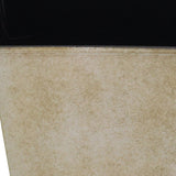 5" Cream Recycled Plastic Indoor Outdoor Rectangular Pot Planter - Homeroots - Flyclothing LLC