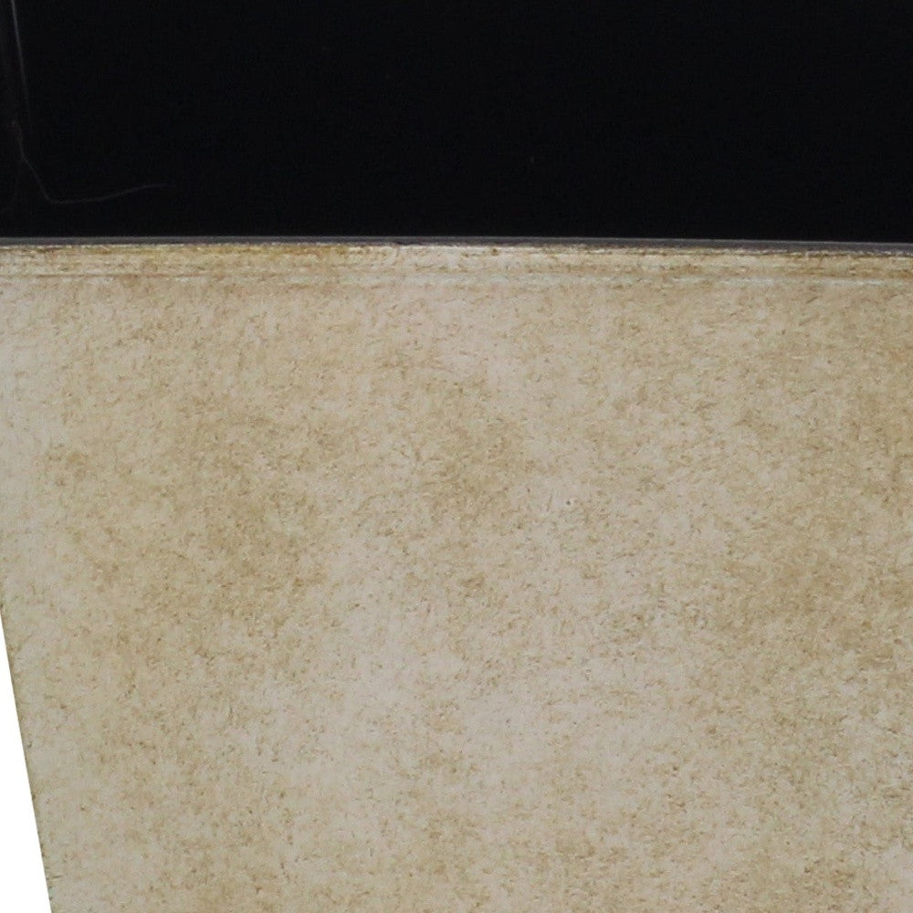 5" Cream Recycled Plastic Indoor Outdoor Rectangular Pot Planter - Homeroots - Flyclothing LLC