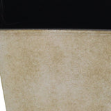 5" Cream Recycled Plastic Indoor Outdoor Rectangular Pot Planter