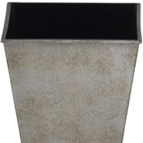 5" Gray Recycled Plastic Indoor Outdoor Rectangular Nursery Pot - Homeroots
