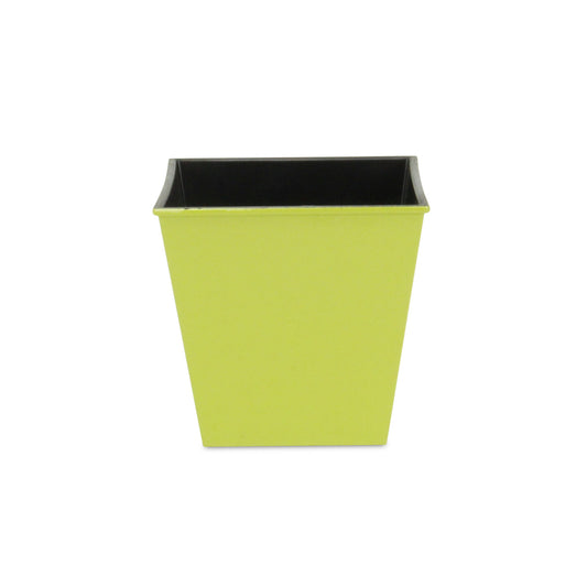 5" Lime Green Recycled Plastic Indoor Outdoor Rectangular Pot Planter - Homeroots